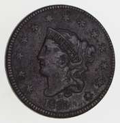 1835 Matron Head Large Cent - Large 8 & Stars - Circulated