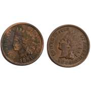 1888 &1891 Near Unc Indian Cents