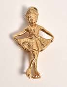 Well Detailed Ice Skater Charm