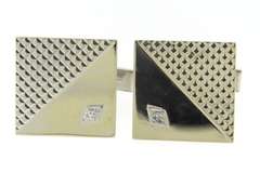 Lovely White Gold Square Cufflinks with Diamonds