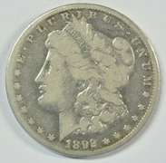 Rare key date 1892-CC Morgan Silver Dollar. Tougher 'CC'