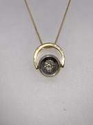 14K GOLD DIAMOND SOLITAIRE NECKLACE