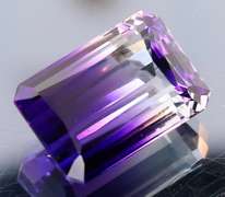 Beautiful 24.87ct top color created Ametrine