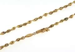 Fantastic 18kt Twisted Rope Chain necklace