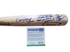 Warriors Cast Autographed X7 Baseball Bat James Remar +6 ACOA Witness ITP