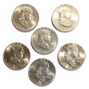 2 Each Frosty White BU 1954 P D S Franklins