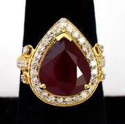 Magnificent Ruby & Diamond Ring, 14KT