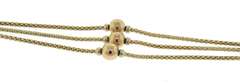 Beautiful Yellow Gold 3 Row Gold Bead Bracelet