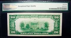 Crisp Exceptional 1928 $20 FRB Chicago Numerical PMG 64 EPQ!