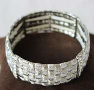 Silver Color  Fashion Jewelry stretch Bracelet
