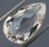 Glittering 6.5ct UNHEATED diamond white Topaz