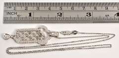 Stunning Diamond Pendant Necklace in 18K WG