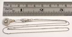Lovely Diamond Pendant Necklace in 14K WG