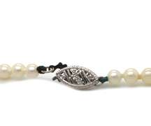 Elegant 14kt WG White Pearl Strand