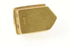 14K Yellow Gold 3D Ornate Retro School House Charm/Pendant
