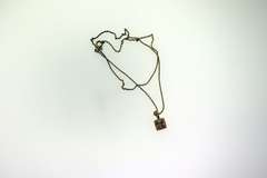 Sterling Silver Yellow Gemstone Small Pendant With Chain