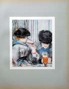 Vintage Edouard Manet, Women Drinking Beer
