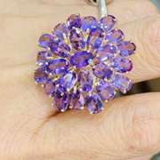 14kt Gold & Amethyst Cocktail Ring, 11.00 Carats!