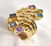 Bold and Colorful Statement Ring