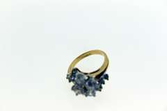 18KT HGE Gold Crystal Cluster Ring