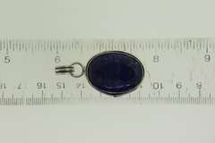 Silver-Tone Quartz Gemstone Pendant