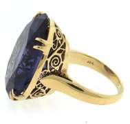 Amazing Yellow Gold Faux Alex Ring