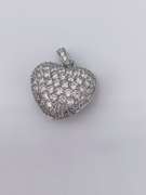 14kt White Gold & Diamond Pendant