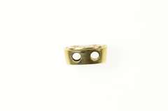 10K Yellow Gold Floral Design Simple Slide Bracelet Charm/Pendant