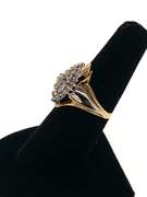 Fashionable 10kt Diamond Cluster Ring