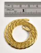 Practical 14k Flattened Rope Necklace