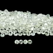 Outstanding 8.30ct diamond white Zircon set