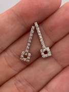 14kt White Gold Diamond Earrings
