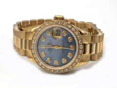 Ladies Diamond Datejust Rolex in 18KT Gold
