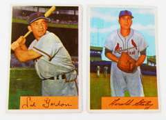 2 Bowman 1955 Baseball Cards