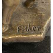 Horse with his Saddle Western Cowboy Bronze Sculpture