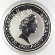 1998 Australia 30 Dollars - 1 Kilo .999 Fine Silver Kookaburra
