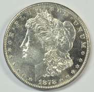 Prooflike choice BU 1878-S Morgan Silver Dollar