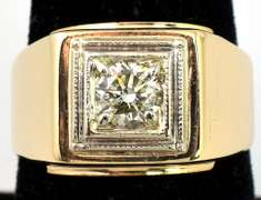 Huge 0.56CT Diamond Ring in 14KT Yellow Gold