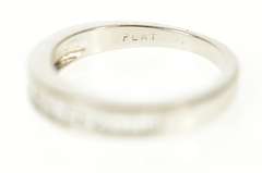 Platinum 0.42 Ctw Baguette Diamond Wedding Band Ring
