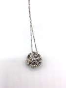 Marvelous Flower Pendant Necklace in Sterling Silver