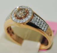 Dazzling 18kt Diamond Men's Ring