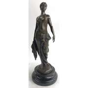 NUDE GIRL BRONZE SCULPTURE