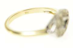 10K Yellow Gold Retro Scalloped Design Ornate Statement Ring