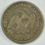 Beautiful 1854 Arrows Seated Liberty Half Dollar