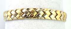 Classy Two-Tone 14KT Gold Bracelet