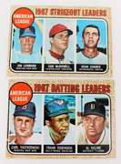 2 1967 Topps Leader Baseball Cards