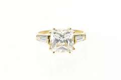 14K Yellow Gold Princess Baguette Travel Engagement Ring