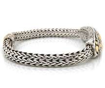 Trendy Two Tone 18kt YG & 925 Silver John Hardy Naga Bracelet