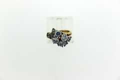 18KT HGE Gold Crystal Cluster Ring