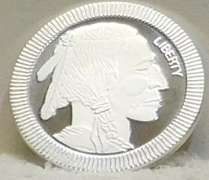 1 Oz Silver PROOF Round - Buff/Ind